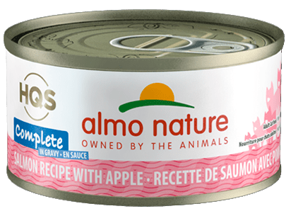 HQS Complete Salmon Recipe With Apple In Gravy - Wet Cat Food - almo nature - PetToba-Almo Nature