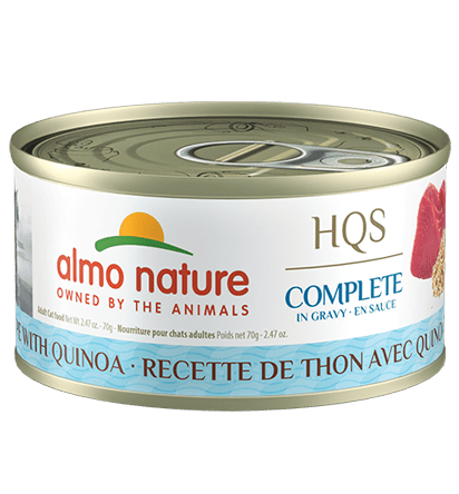 HQS Complete Tuna Recipe With Quinoa In Gravy - Wet Cat Food - almo nature