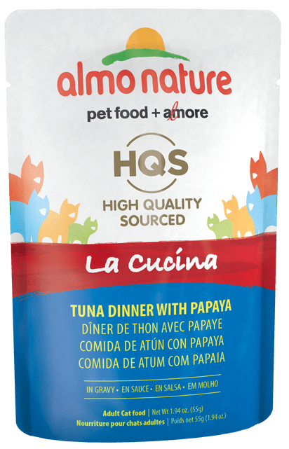 HQS La Cucina Tuna Dinner With Papaya In Gravy - Wet Cat Food - almo nature - PetToba-Almo Nature