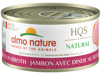 HQS Made In Italy Ham With Turkey In Broth - Wet Cat Food - almo nature - PetToba-Almo Nature