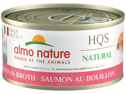 HQS Made In Italy Salmon In Broth - Wet Cat Food - almo nature