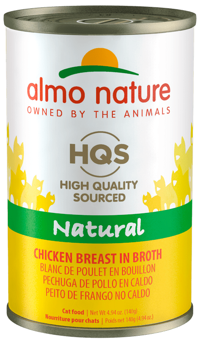 HQS Natural Chicken Breast In Broth - Wet Cat Food - almo nature