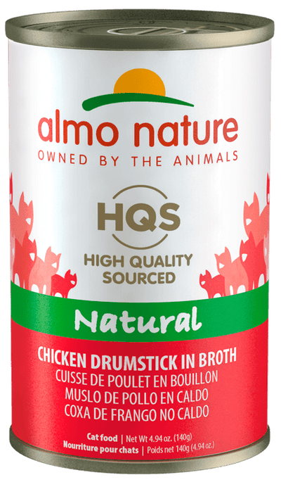 HQS Natural Chicken Drumstick In Broth - Wet Cat Food - almo nature - PetToba-Almo Nature