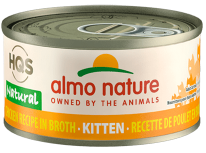 HQS Natural Chicken Recipe In Broth - Kitten - Wet Cat Food - almo nature