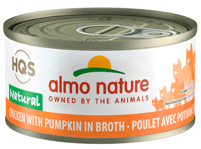 HQS Natural Chicken With Pumpkin In Broth - Wet Cat Food - almo nature