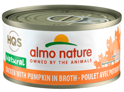 HQS Natural Chicken With Pumpkin In Broth - Wet Cat Food - almo nature