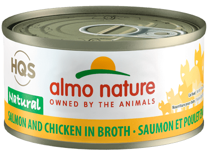 HQS Natural Salmon and Chicken In Broth - Wet Cat Food - almo nature - PetToba-Almo Nature