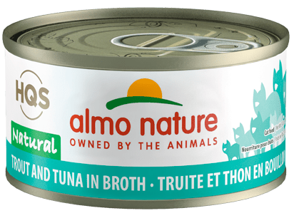 HQS Natural Trout & Tuna In Broth - Wet Cat Food - almo nature - PetToba-Almo Nature