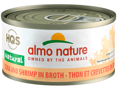 HQS Natural Tuna & Shrimps In Broth - Wet Cat Food - almo nature - PetToba-Almo Nature