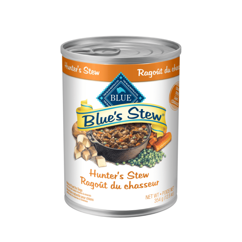 Hunter's Stew 12.5 oz Cans - Wet Dog Food - Blue Buffalo - PetToba-Blue Buffalo