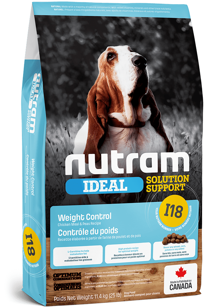 I18 Ideal Solution Support Weight Control Chicken Meal & Peas Recipe - Dry Dog Food - Nutram