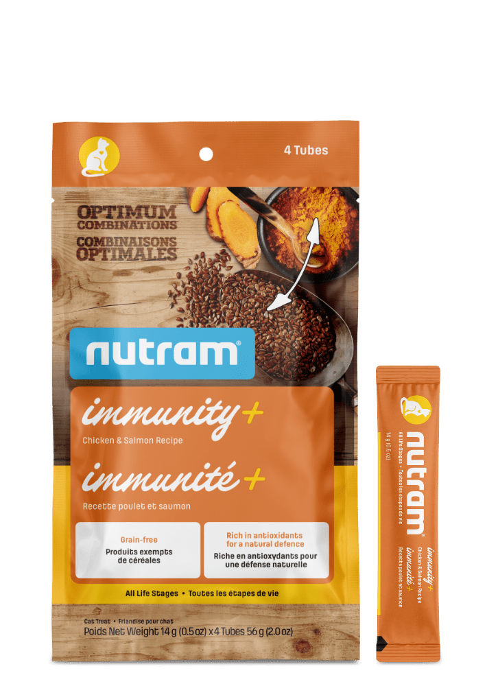 Immunity+ Cat Treats Chicken & Salmon Recipe - Cat Treats - Nutram - PetToba-Nutram