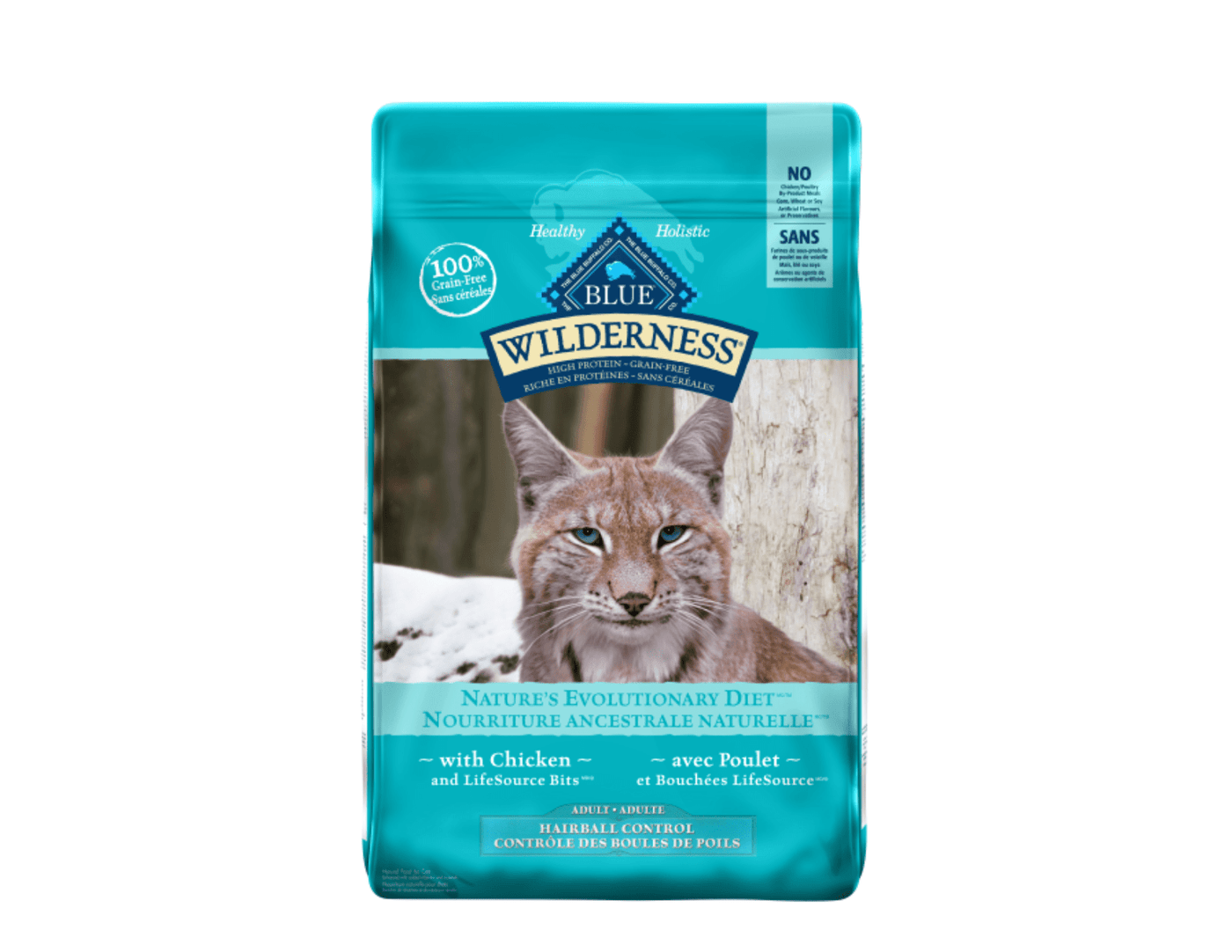 Indoor Hairball Control Adult Chicken Grain Free - Dry Cat Food - Blue Cat Wilderness - PetToba-Blue Buffalo