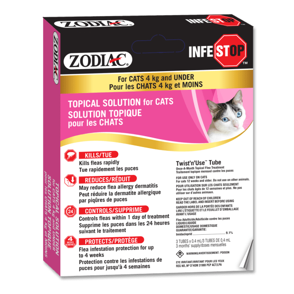 Infestop Cats under 4 kg - Flea & Tick Control - Zodiac - PetToba-Zodiac