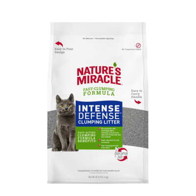 Intense Defense Clumping Litter Fragrance Free Cat Litter 40 lb - Nature's Miracle - PetToba-Nature's Miracle