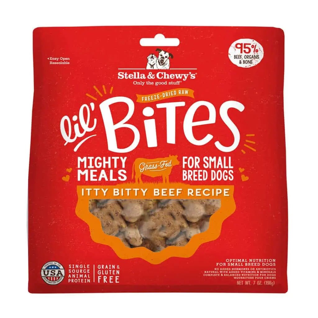 Itty Bitty Beef Lil’ Bites - Freeze Dried Raw Dog Food - Stella & Chewy's