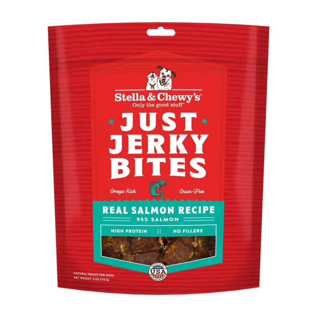 Just Jerky Bites Real Salmon Recipe 6 Oz - Freeze Dried Raw Dog Treats - Stella & Chewy's - PetToba-Stella & Chewys