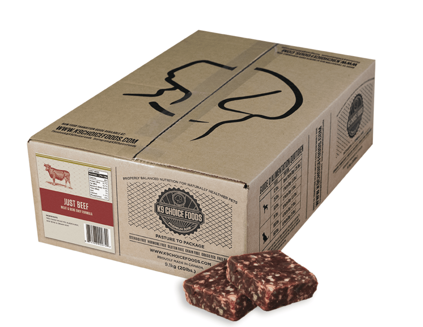 K9 Choice - Just Beef 9.1kg/20lb