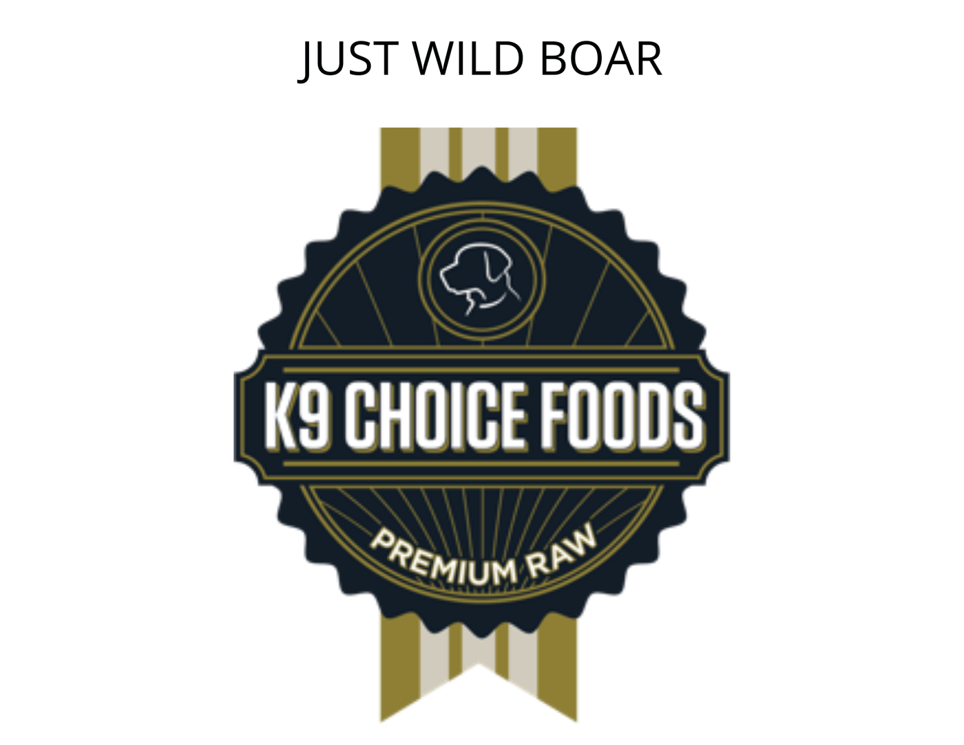 K9 Choice - Just Wild Boar 9.1kg/20lb - Frozen Raw Dog Food - PetToba-K9 Choice Foods