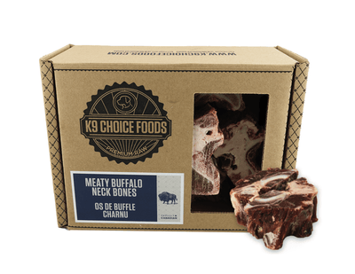 K9 Choice - Meaty Buffalo Neck Bones, Frozen Dog Chew - PetToba-K9 Choice Foods