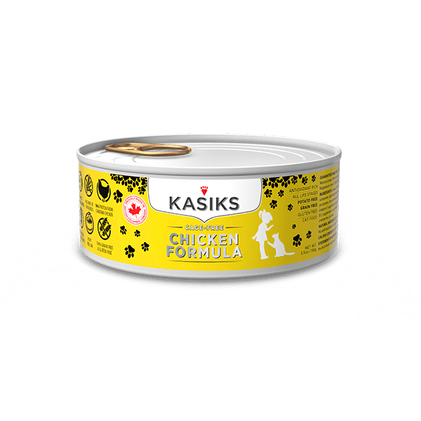KASIKS Cage-Free Chicken Formula for Cats 5.5oz – 24 Cans- Firstmate - Wet Cat Food