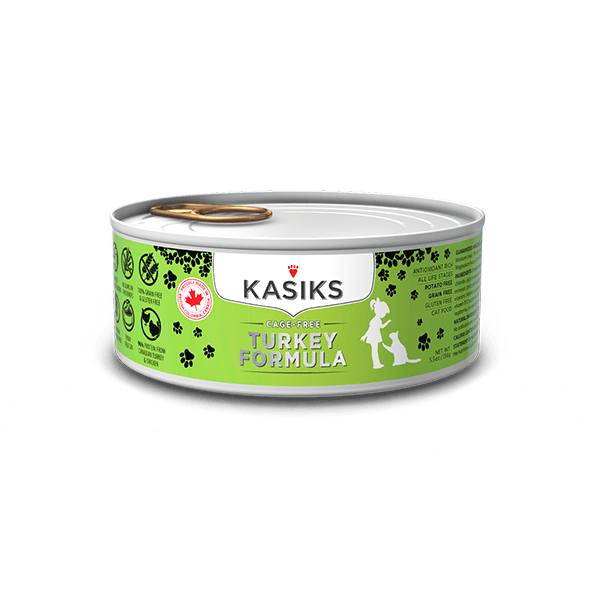 KASIKS Cage-Free Turkey Formula for Cats 5.5oz – 24 Cans- Firstmate - Wet Cat Food