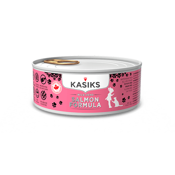 KASIKS Wild Caught Coho Salmon Formula for Cats 5.5oz – 24 Cans- Firstmate - Wet Cat Food