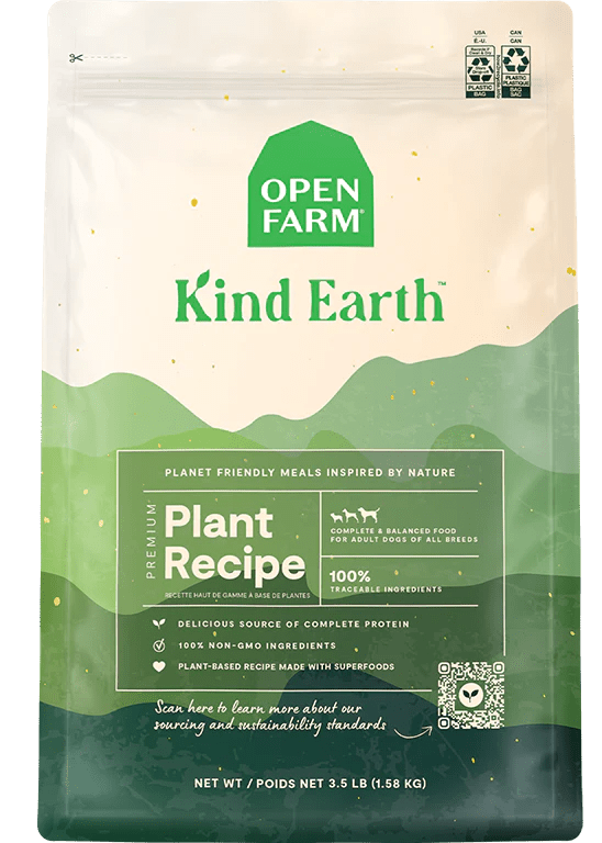 Kind Earth Premium Plant Kibble Recipe - Dry Dog Food - Open Farm