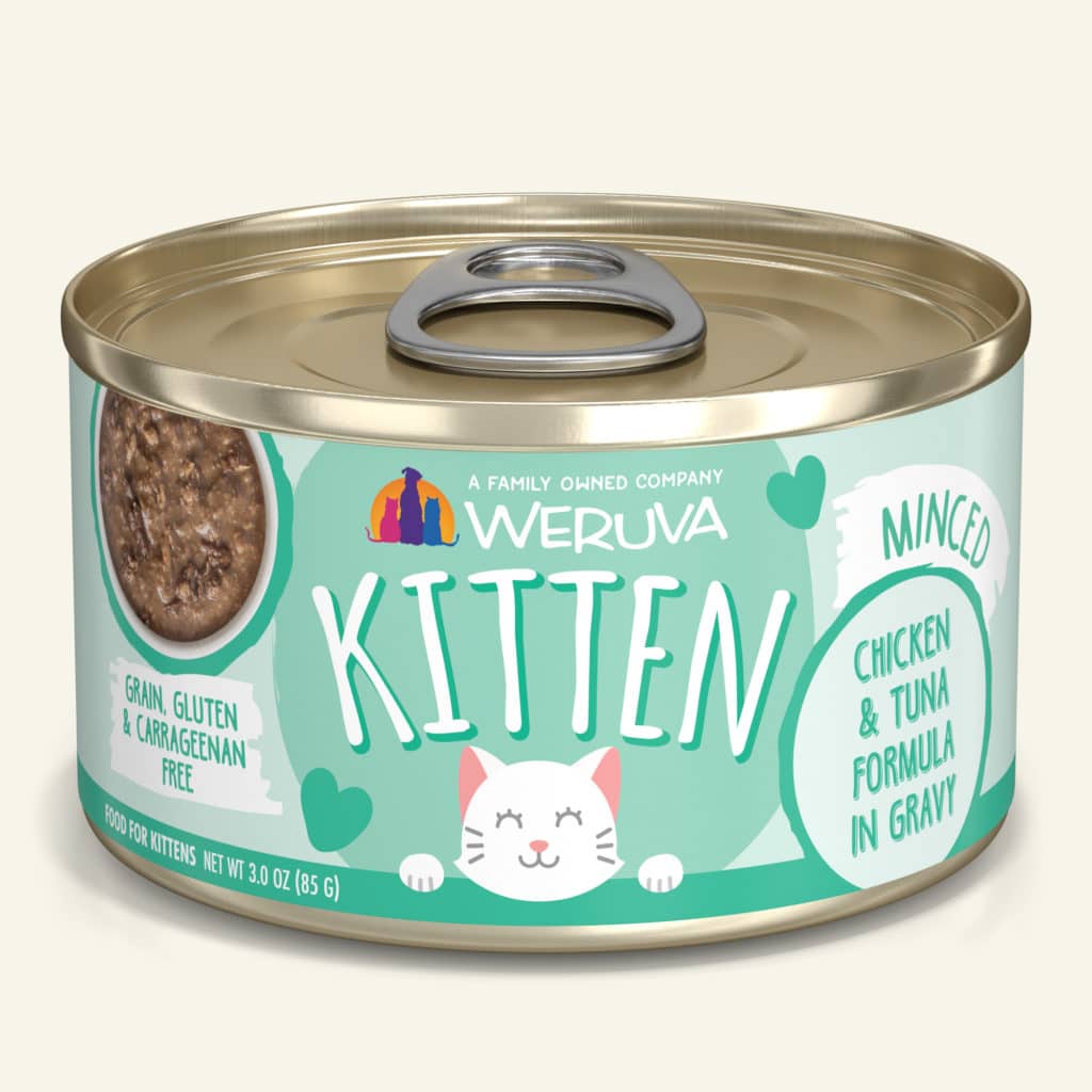Kitten Chicken & Tuna Formula in Gravy ,Chicken & Tuna (3.0 oz ) can - Weruva - PetToba-Weruva