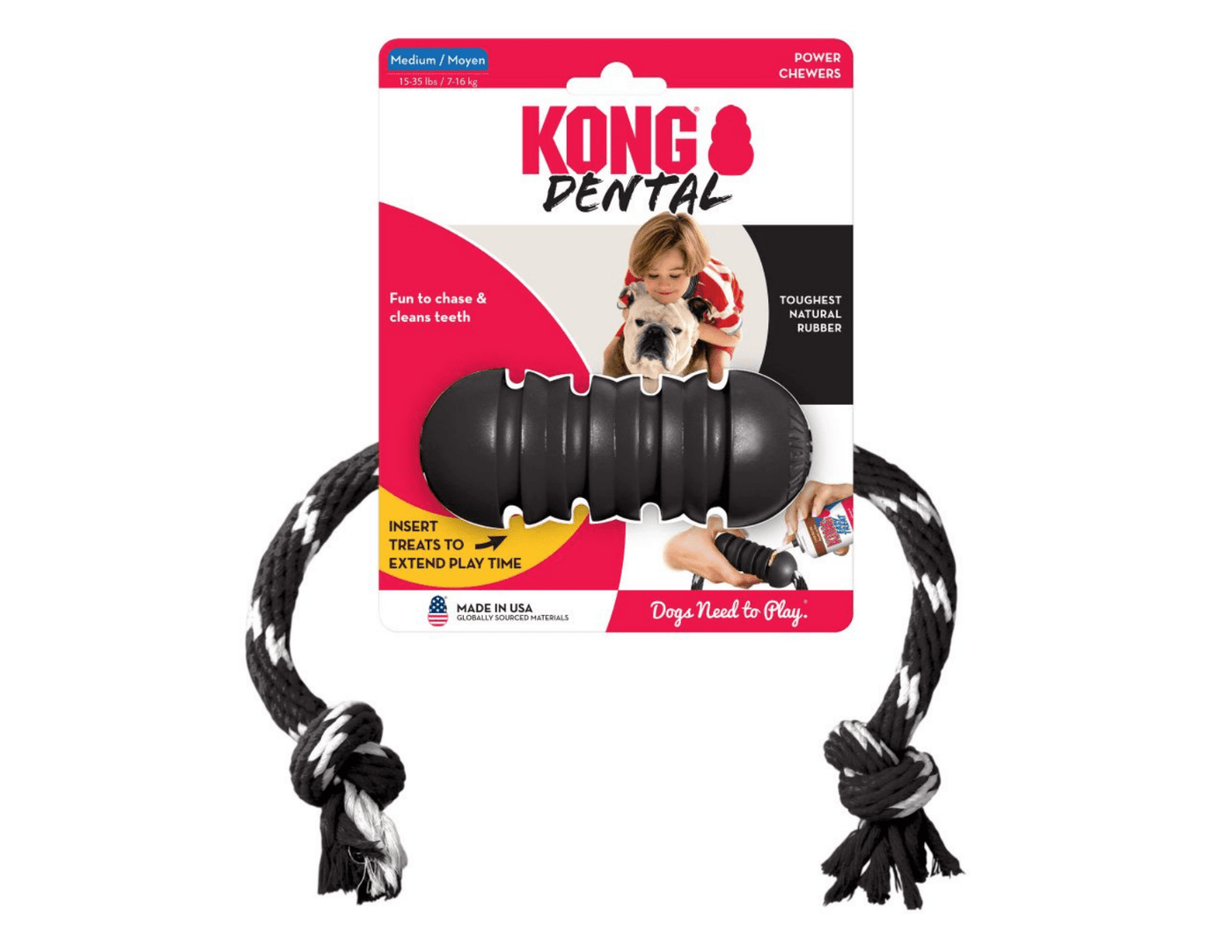 KONG® Extreme Dental with Rope - PetToba-KONG