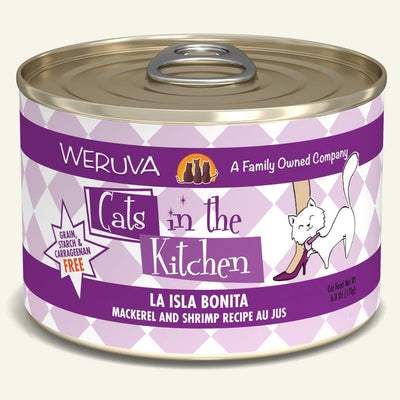 La Isla Bonita (Mackerel and Shrimp Recipe Au Jus) Canned Cat Food (3.2 oz Can/6 oz Can) - Cats in the Kitchen - PetToba-Cats in the Kitchen