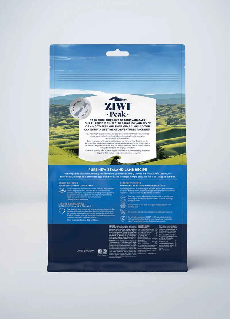 Lamb Recipe - Air Dried Dog Food - Ziwi