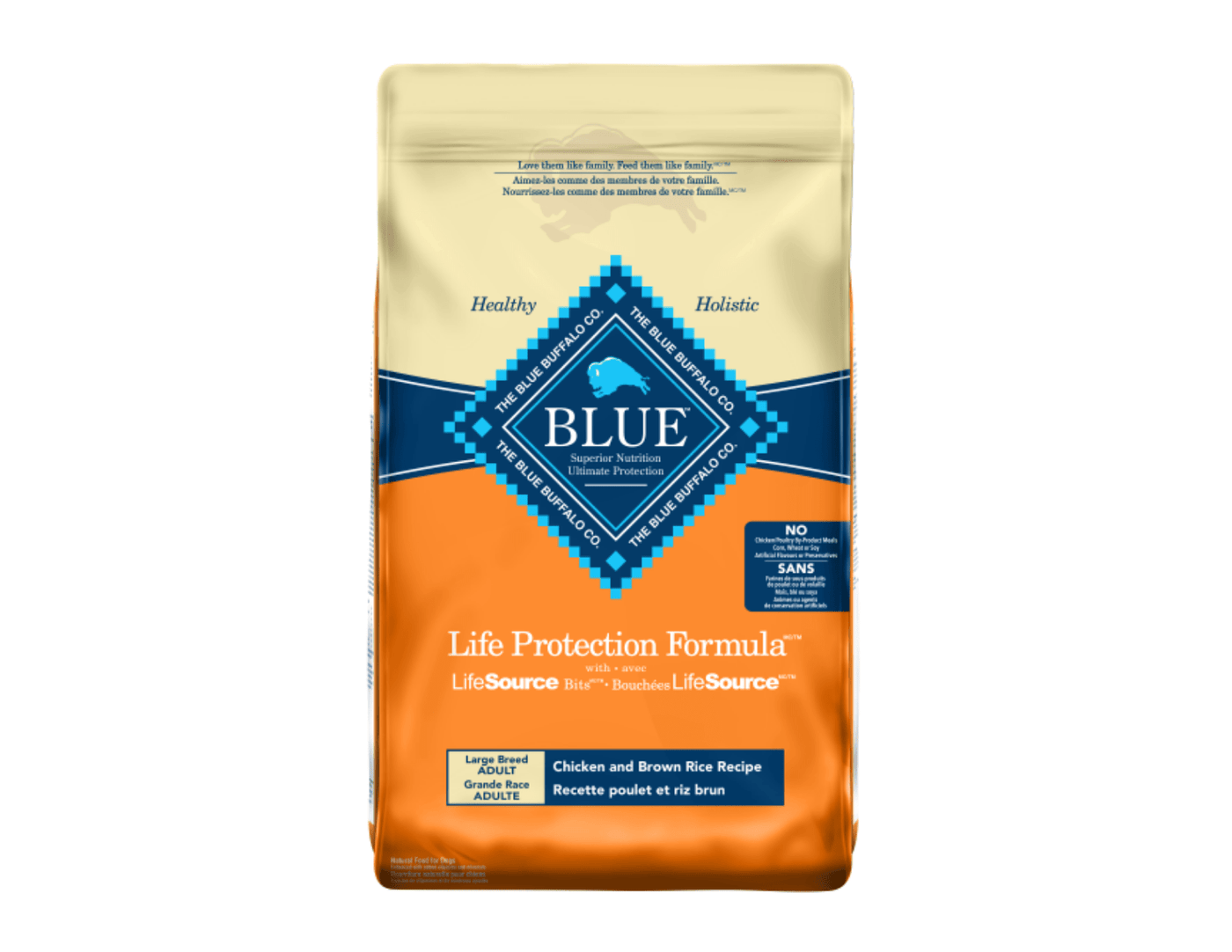 Large Breed Adult Chicken and Brown Rice - Dry Dog food - Blue Buffalo - PetToba-Blue Buffalo