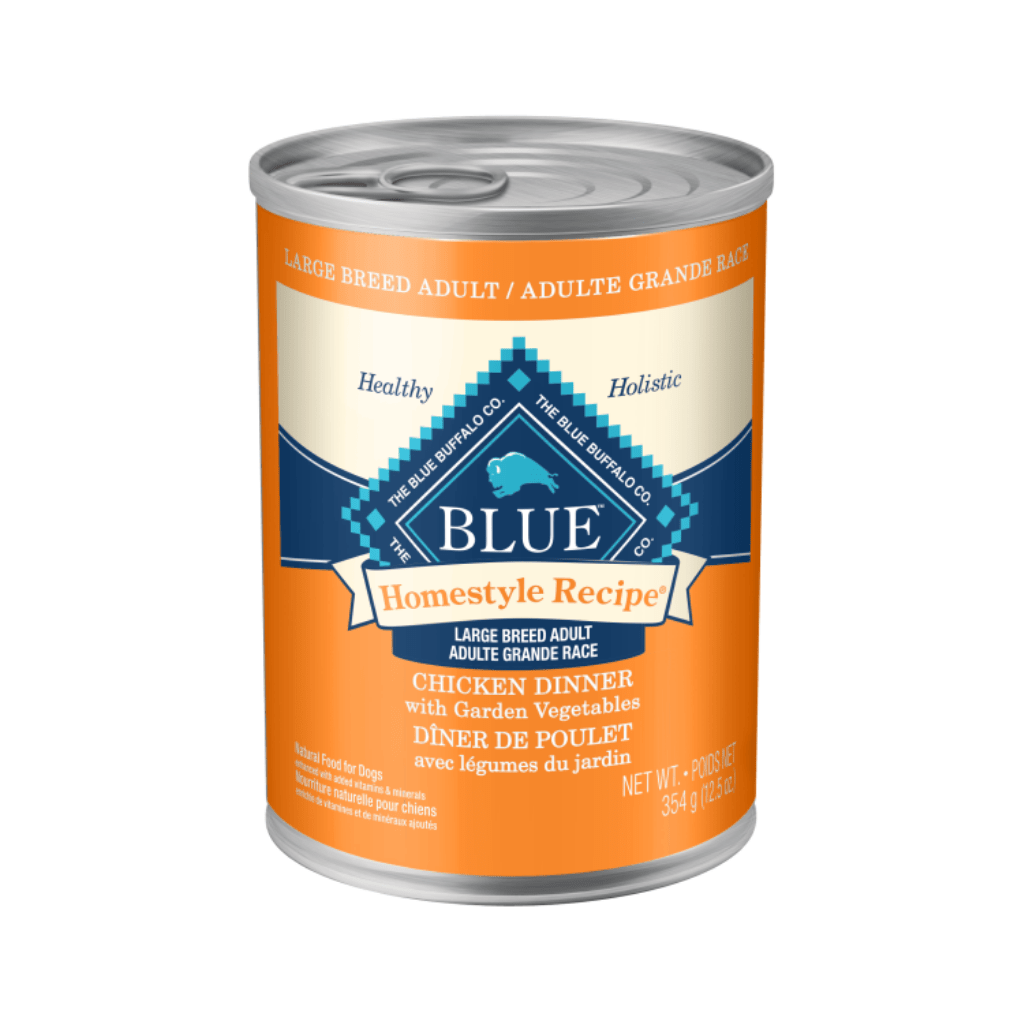 Large Breed Chicken Dinner with Garden Vegetables 12.5 oz Cans - Wet Dog Food - Blue Buffalo - PetToba-Blue Buffalo