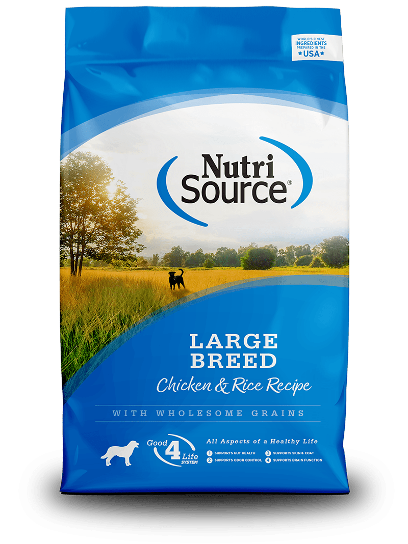 Large Breed Chicken & Rice Recipe - NutriSource - Dry Dog Food