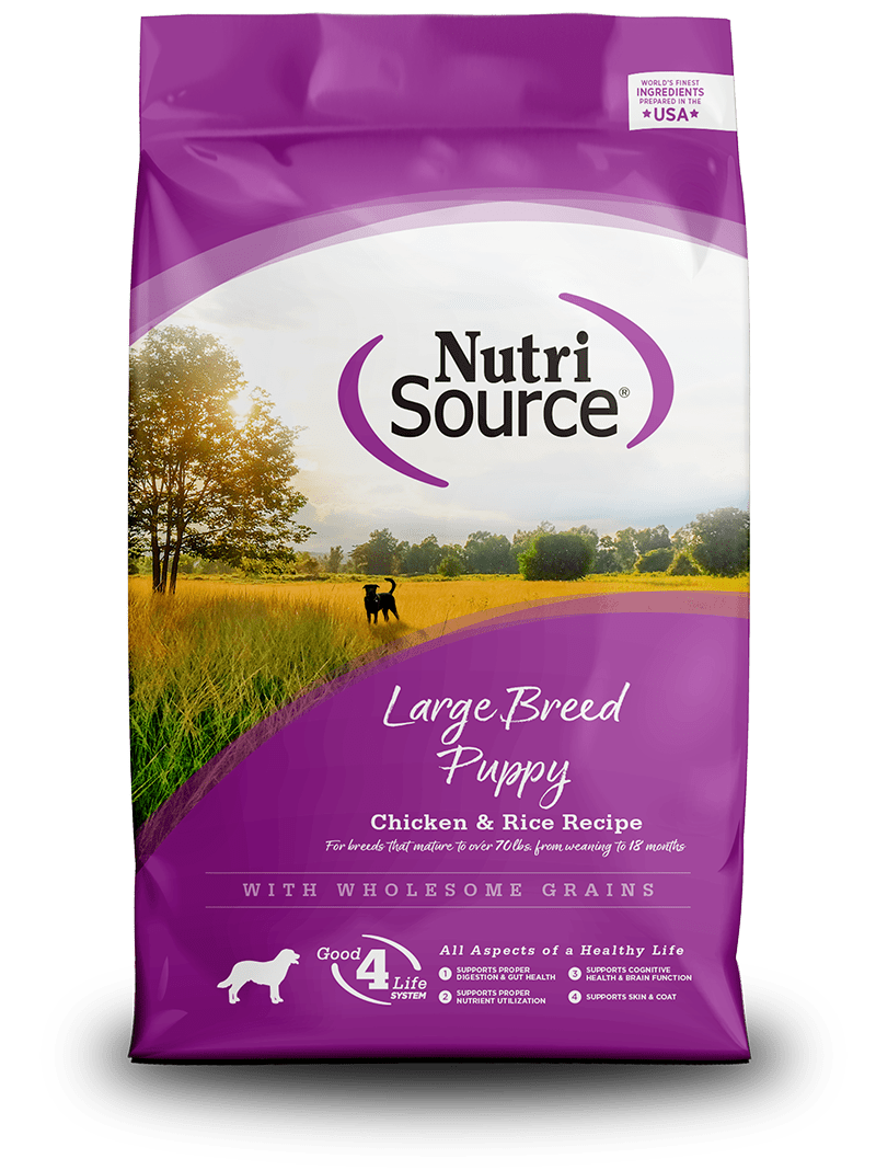 Large Breed Puppy Chicken & Rice Recipe - NutriSource - Dry Dog Food