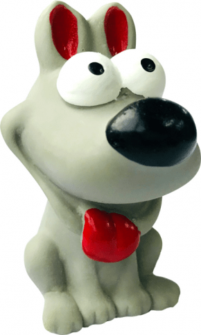 Latex Dog Toy Mini Dog Squeaker 3.5" Grey - Dog Toy - Bud'z - PetToba-Bud'z