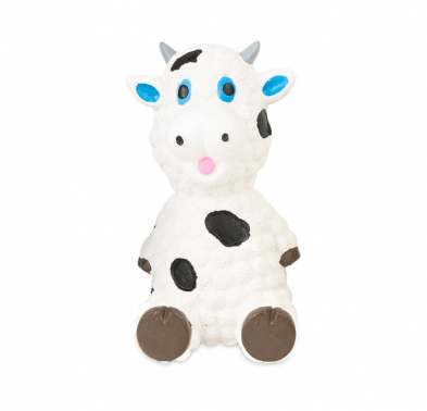 Latex Dog Toy Mini Sheep Squeaker 3.5" White - Dog Toy - Bud'z
