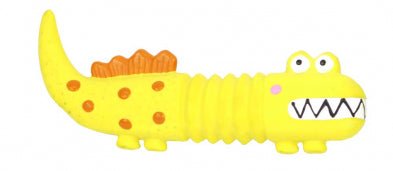 Latex Dog Toy with Squeaker Lizzard Yellow 5" - Dog Toy - Bud'z