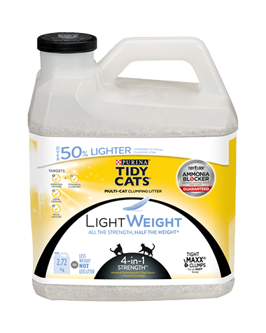 LightWeight™ 4-in-1 Strength® Clumping Cat Litter for Multiple Cats - Cat Litter - Tidy Cats - PetToba-Purina