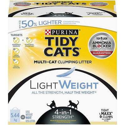 LightWeight™ 4-in-1 Strength® Clumping Cat Litter for Multiple Cats - Cat Litter - Tidy Cats - PetToba-Purina