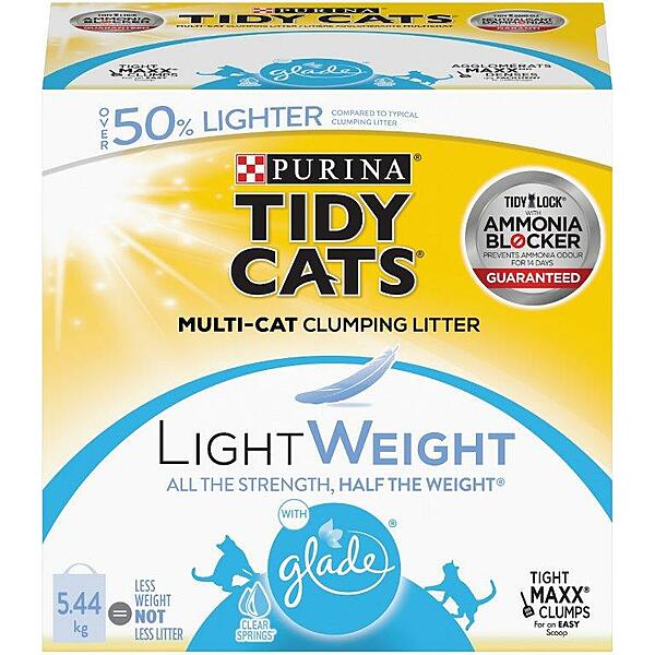 LightWeight™ with Glade® Clear Springs® Clumping Cat Litter - Cat Litter - Tidy Cats - PetToba-Purina