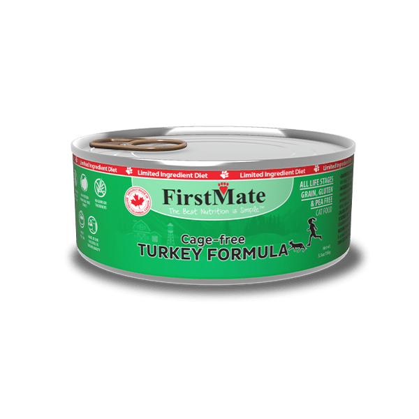 Limited Ingredient Cage Free Turkey Formula for Cats 5.5oz – 24 Cans - Firstmate - Wet Cat Food - PetToba-FirstMate