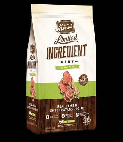 Limited Ingredient Diet Grain Free - Real Lamb & Sweet Potato Recipe - Dry Dog Food - Merrick