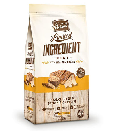 Limited Ingredient Diet Real Chicken & Brown Rice Recipe - Dry Dog Food - Merrick - PetToba-Merrick