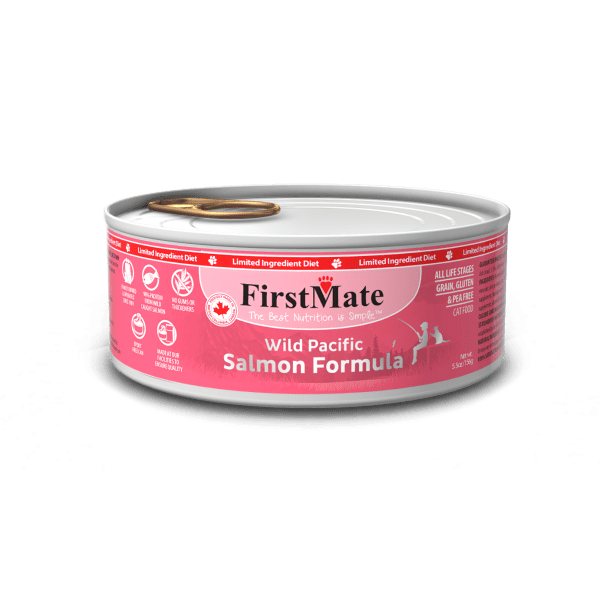 Limited Ingredient – Wild Salmon Formula for Cats 5.5oz – 24 Cans - Firstmate - Wet Cat Food