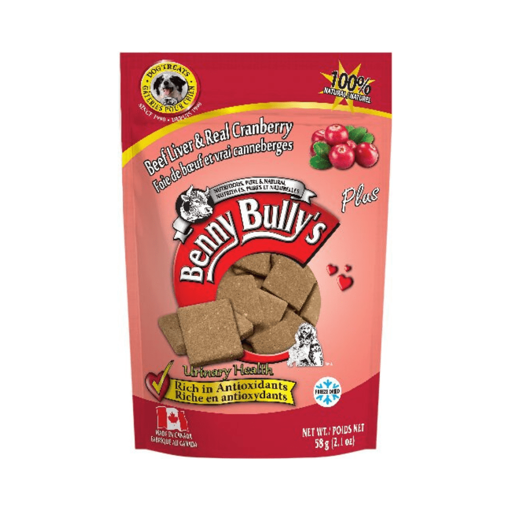 Liver Plus Cranberry Dog Treats 58 gm - Benny Bullys