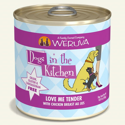 Love Me Tender (Chicken Breast Au Jus) Canned Dog Food 10 oz. - Dogs in the Kitchen - PetToba-Dogs in the Kitchen