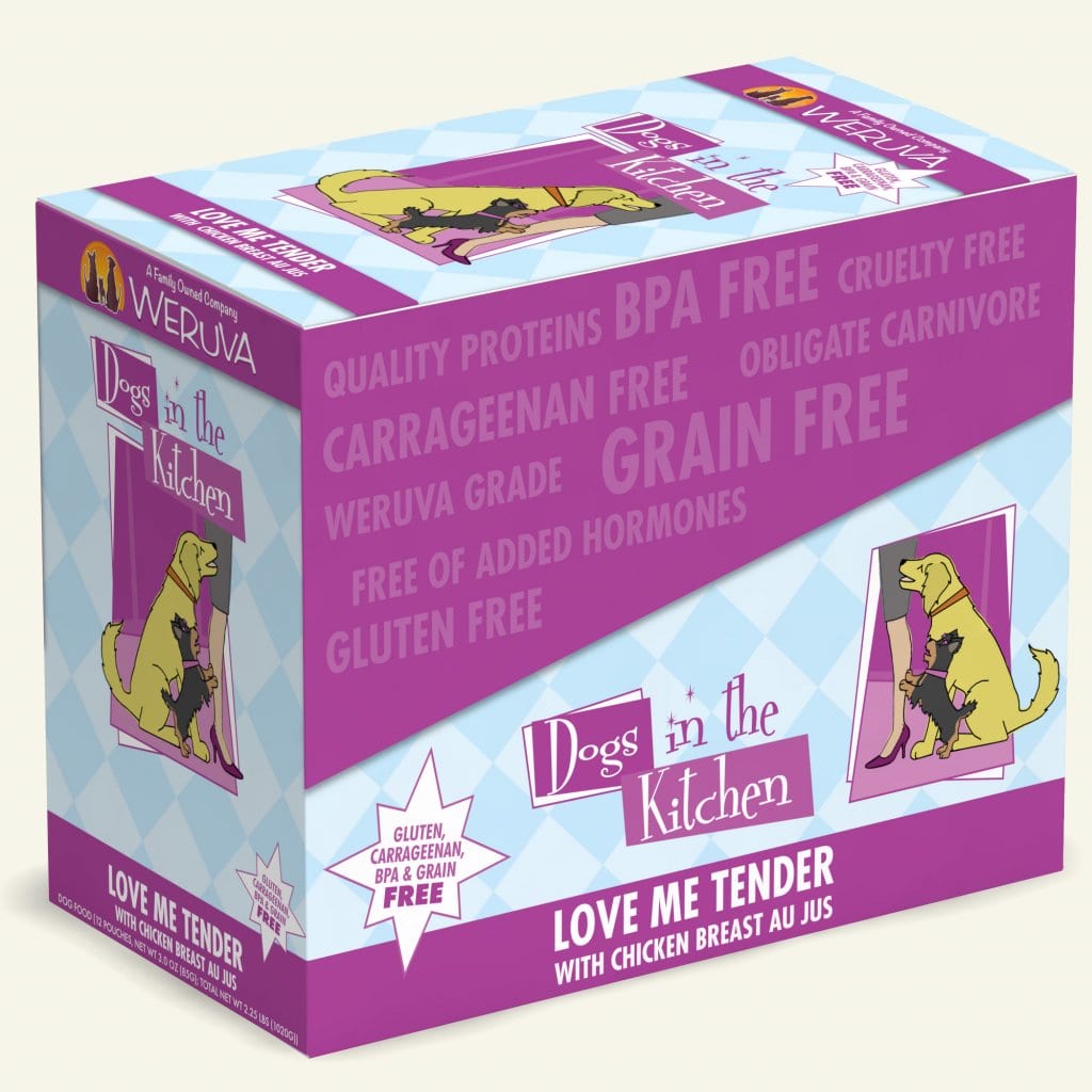 Love Me Tender (Chicken Breast Au Jus) Dog Food Pouch 2.8 oz - Dogs in the Kitchen - PetToba-Dogs in the Kitchen