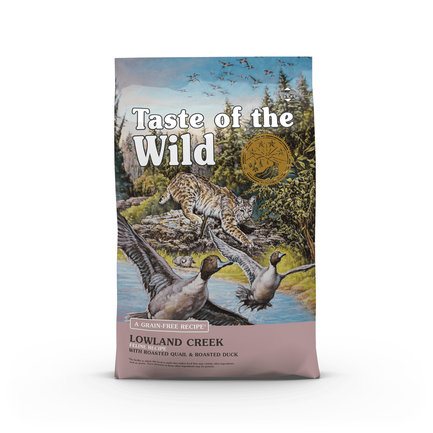Lowland Creek Feline Recipe with Roasted Quail & Roasted Duck - Dry Cat Food - Taste of the Wild